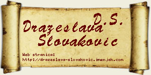 Dražeslava Slovaković vizit kartica